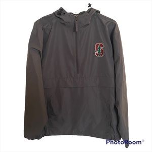 Woman’s Stanford Champion Quarter Zip Rain Jacket
